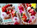 Tarta de numeros y letras tendencia de pasteles by marielly