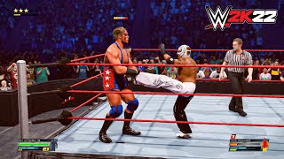 WWE 2K22 - 1 on 1 Extreme Rules Match - Rey Mysterio vs Jack Swagger  (Legend Difficulty)