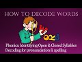 Distinguish Open and Closed Syllables