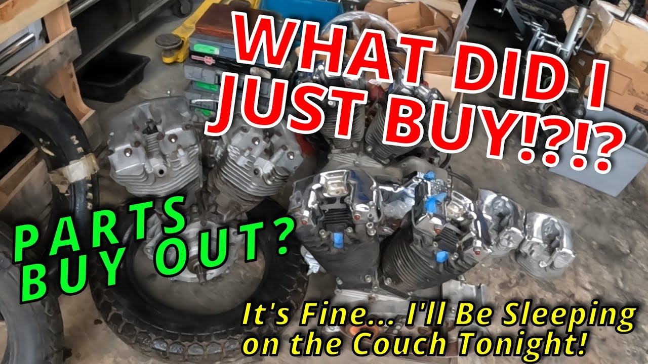 CHOPPER TRASH: Parts Lot Buyout - Bringing Stuff Home Day 1 - YouTube