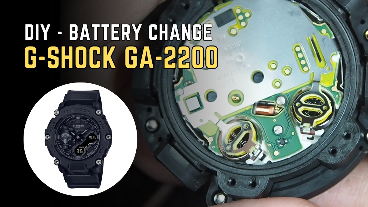 G-Shock GA-2200 Battery Replacement | How to Change SR726W (396 