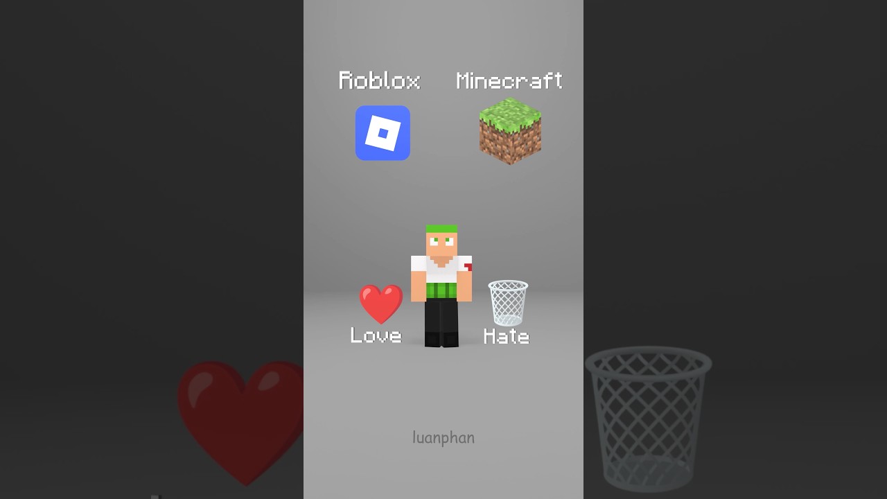 (12) Roblox vs Minecraft 