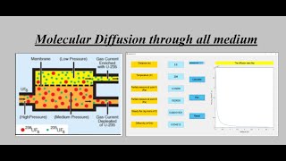 Famous Molecular Diffusion Through three mediums  - MATLAB Application Profile