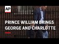 Prince William brings George and Charlotte to meet their baby brother