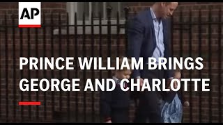 Prince William brings George and Charlotte to meet their baby brother - 2018