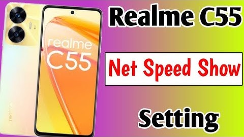 Realme C55 me net speed show on status bar | how to show net speed in Realme C55