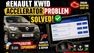 Renault Kwid Accelerator Problem Solved! | 212016 Pedal Sensor Fault Fixed#RenaultKwid#CarDiagnostic