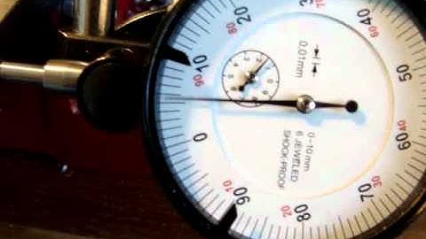 testing the backlash of my CNC sieg X1 - X axis