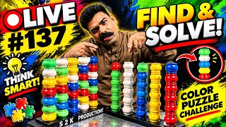 LIVE #137 🔥 Can You FIND & SOLVE It 🎨🧩 | Color Puzzle Challenge