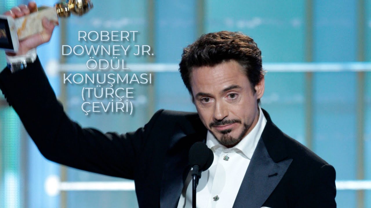 Robert Downey Junior'ın Golden Globes 2010 ödül kabul konuşması  (Türkçe Altyazılı)