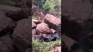 Rock Slide that closed Middle and Upper Emerald Pools