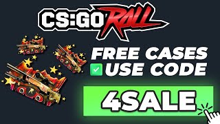 CSGOROLL Promo Code 2024 - Use "4SALE" for free cases (csgoroll code review)