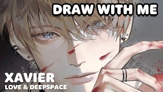 [Draw with me] Xavier - Love and Deepspace Halloween Drawing Timelapse