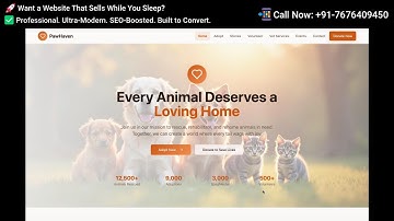 Animal Shelter Website Design to Increase Pet Adoptions