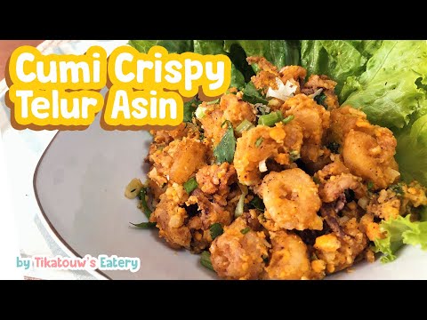 Resep Cumi-Cumi Goreng Tepung Saus Telur Asin | Fried Squid with Salted Egg Yolk Sauce