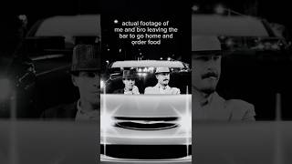 Me and bro leaving the bar to go home and order food