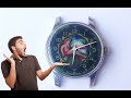 Старинные часы "Победа" с необычным циферблатом//Antique clock "Victory" with an unusual dial