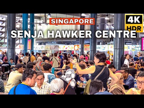 تصویری: غذاخوری در مرکز هاوکر بازار تیونگ بارو در سنگاپور