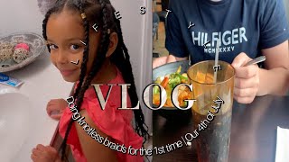 Doing Knotless Braids for the 1st time | Our 4th of July | VLOG by Heather Christina 80 views 9 months ago 13 minutes, 37 seconds