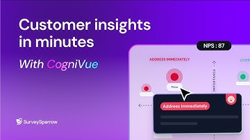 CogniVue by SurveySparrow: AI-powered text analytics for smarter business decisions