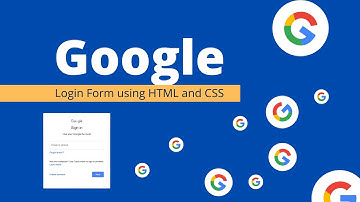 Google Login form using HTML and CSS