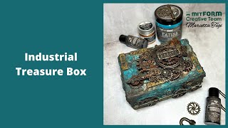 Step by Step Mixed Media Tutorial - Industrial Treasure Box for Mitform Castings