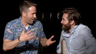 Ryan Reynolds & Jake Gyllenhaal interview goes off the rails  FUNNY