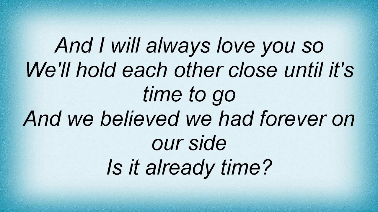George Strait - Is It Already Time Lyrics - YouTube
