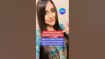 How To Make A Profile Picture For Social Media Using Canva #canvatutorial #canvatips