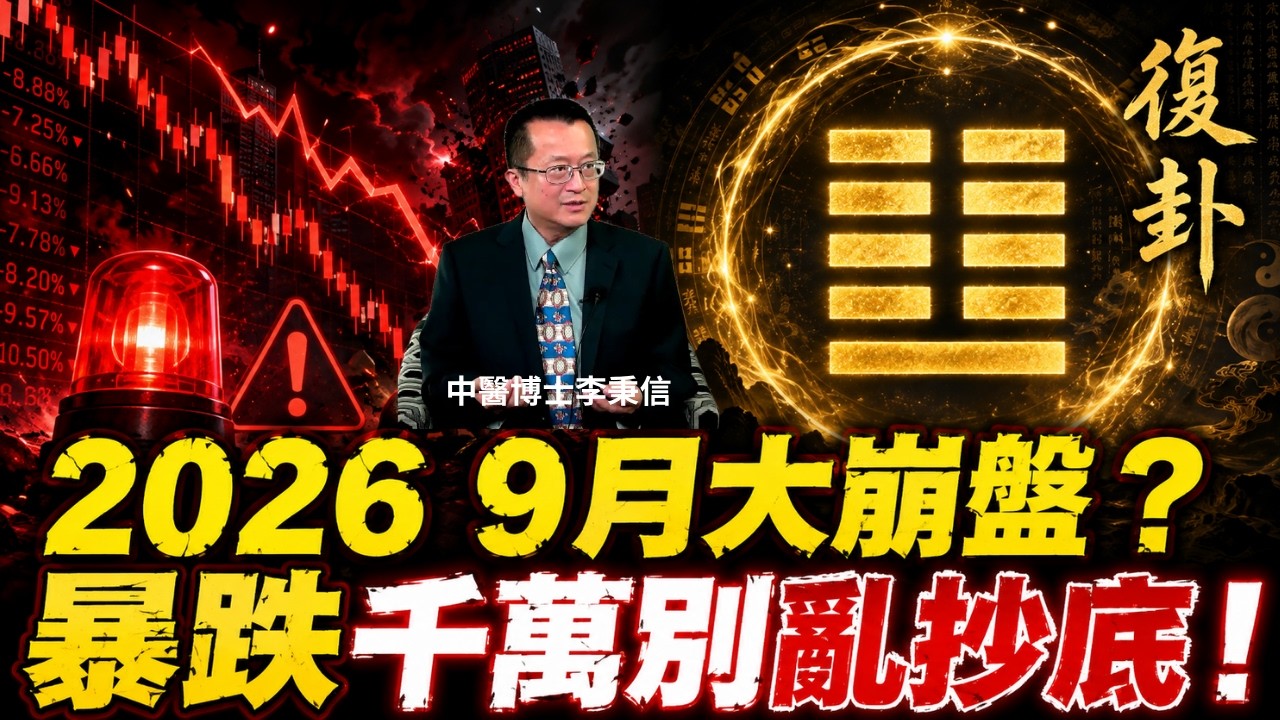 2026年9月金融風暴前夕?當油價衝破91美元、長債殖利率暴升:你手上現金該在「哪一天」重新買進?大修正來襲?別急著抄底!用《易經》復卦+工程訊號,拆解真正「一陽來復」再進場藍圖 《復卦》五段式戰術 縮圖