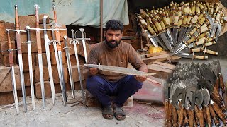 Amazing Technique of Making Hollywood phantasy Swords | Damascus Steel Forged Swords Making Process.