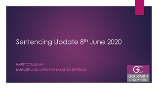 Sentencing Update