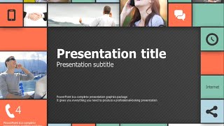 communication animated ppt template