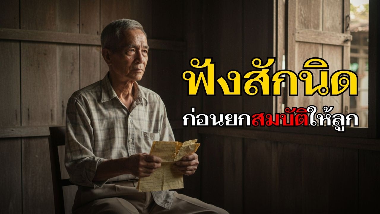 รักลูกอย่าเพิ่งให้สมบัติ! บทเรียนราคาแพงที่พ่อแม่วัยเกษียณต้องฟัง