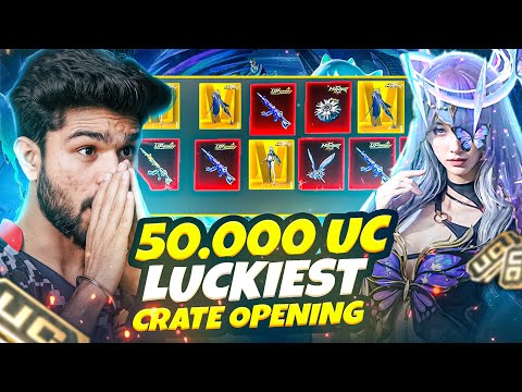 1,00,000 UC WORLD'S LUCKIEST CRATE OPENING | THE HERMIT’S BLESSING SET | GodL LoLzZz