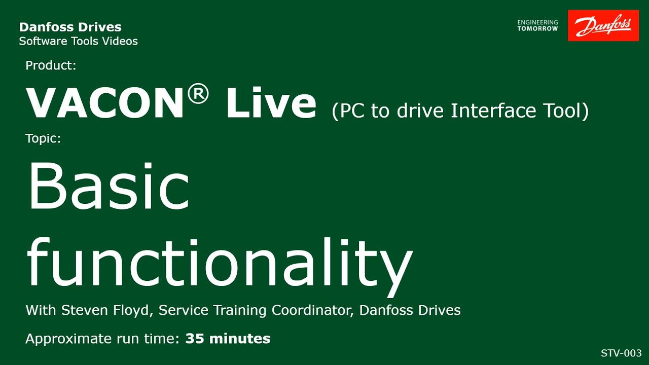 VACON® Live Basic Functionality YouTube