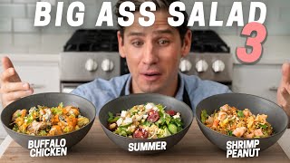 BIG ASS SALAD 3 (Summer, Thai Shrimp Peanut, and Buffalo Chicken)