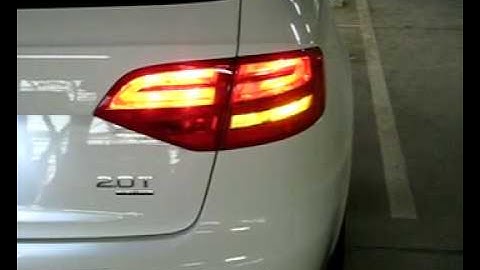 AUDI A4 B8 MY2009 LED turn signal DIY