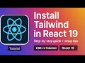 Install Tailwind CSS in React (2025) | Simple CSS vs Tailwind Explained for Beginners #tailwindcss