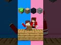 JJ and JJ Sister BLOCKS CHALLENGE - Maizen Minecraft Animation
