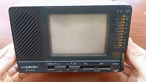 Cosmotec BTV-003 Portable "Handy TV": A Close Look