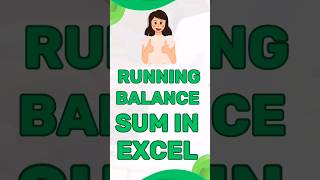 Excel Magic: Create a Running Total with Ease! #excelshorts #shortsvideo