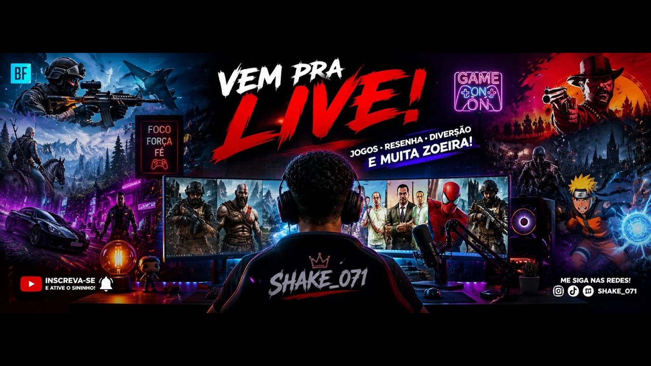 🔴 LIVE ON! 🔴  PS5 + JOGOS + RESENHA! ✅