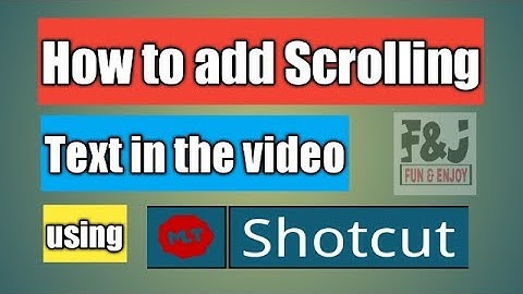 How to add Scrolling Text in Video | Shotcut video Editor Tutorial | Basics of HTML
