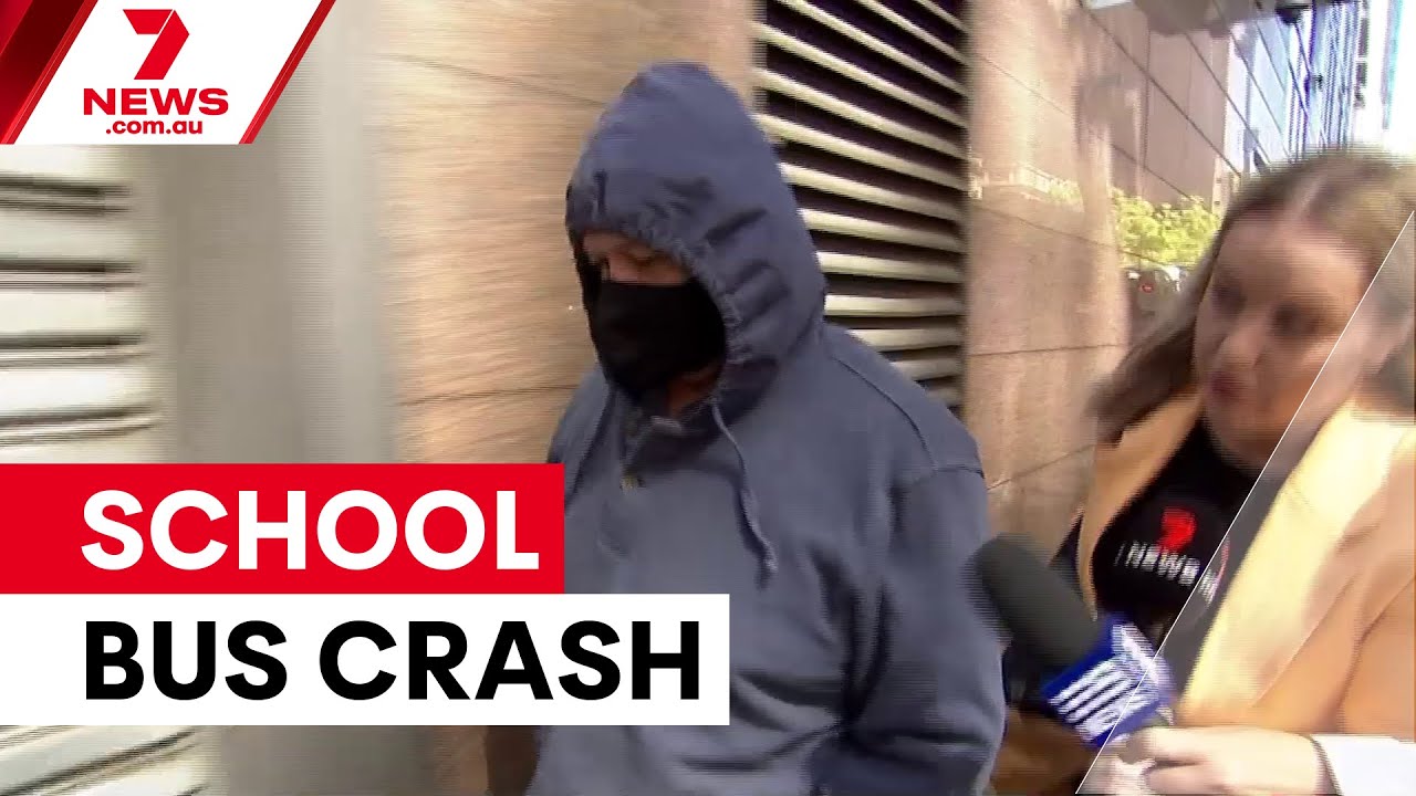 Truck driver faces court over school bus crash | 7NEWS - YouTube