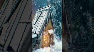 Deep Sleep In 5 Minutes. Mysterious Cozy Hut During Grand Snowstorm