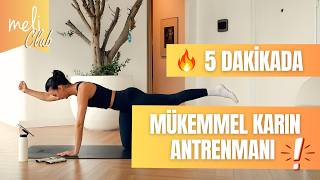 Join Meli ile 5 Dakikada Mükemmel Karın Antrenmanı | Evde Abs Workout