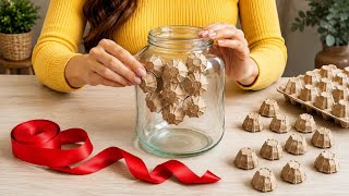 Don't Throw Away Glass Jars Until You See This!… Look What I Made From a Glass Bottle! 😍
