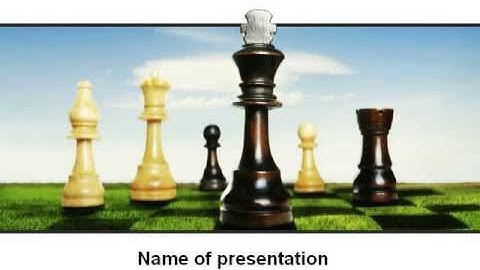 Chess King PowerPoint Template by PoweredTemplate.com