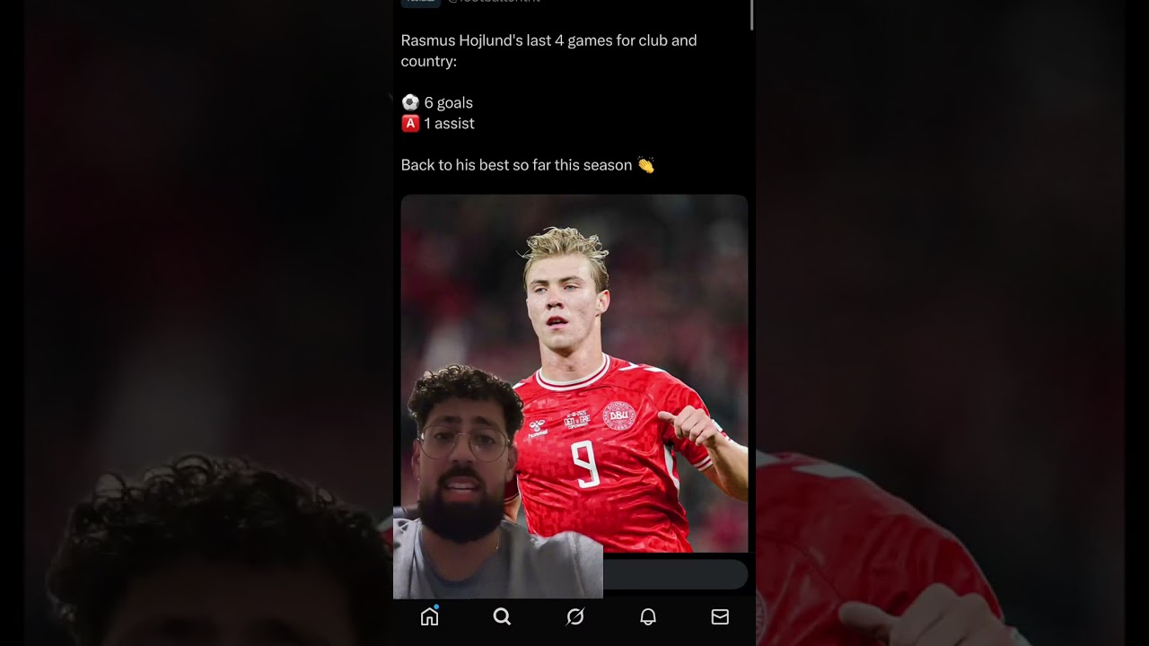 Hojlund Is Happy Again 😂